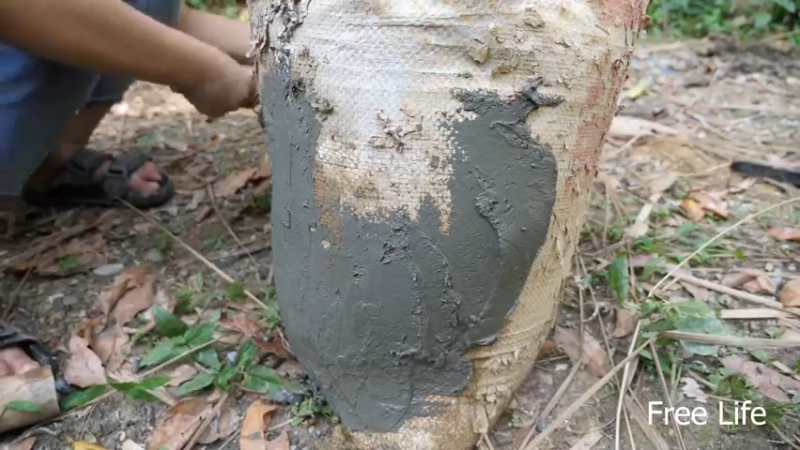 野外觅桃源W30水力锤13#妹子独自深入荒野隐居，建设世外桃源