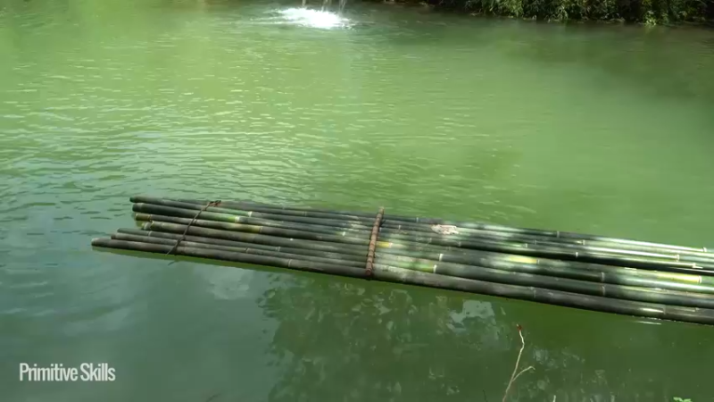 3基地B126竹筏旅游(19)山野基地】《如果你一无所有 进入单人我的世界，自由荒野 离网乐园 全手工制作耕种 快乐野外生活》