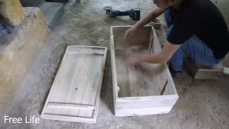野外觅桃源W33制作宝箱存储箱17#妹子独自深入荒野隐居，建设世外桃源