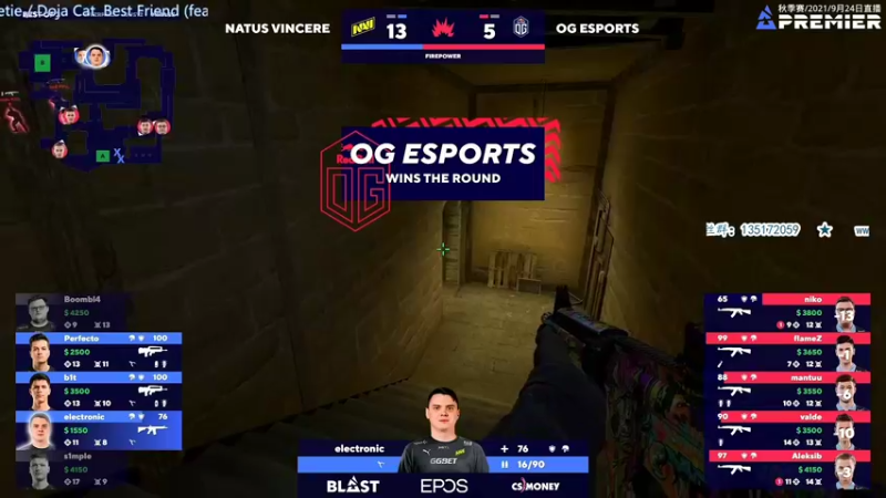 【2021-09-25 01点场】CSGO解说爱华：【爱华】Blast秋季赛 C组 Day1