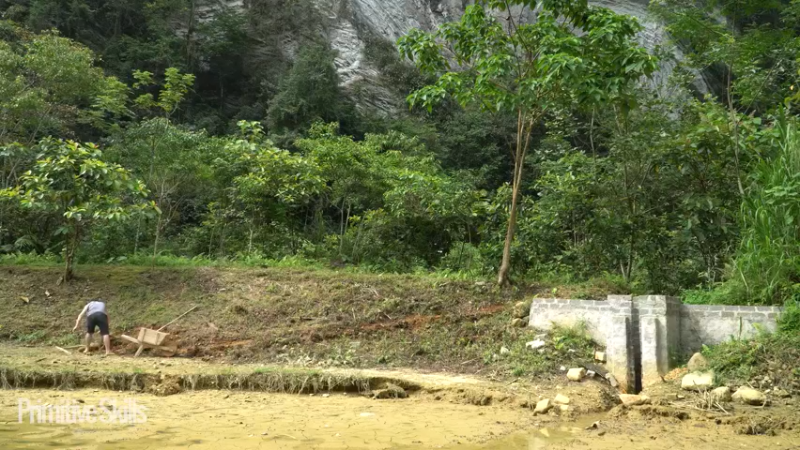 3基地B121制作独轮车(16)山野】《如果你一无所有 进入单人我的世界，自由荒野 离网乐园 全手工制作耕种 快乐野外生活》