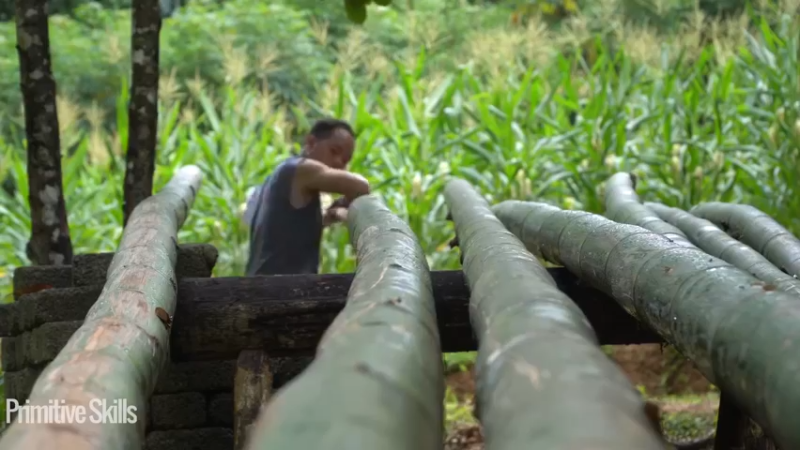 3基地b122需要游泳池(19)山野基地】《如果你一无所有 进入单人我的世界，自由荒野 离网乐园 全手工制作耕种 快乐野外生活》