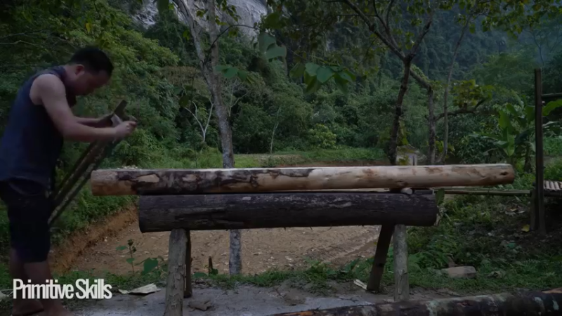 3基地B127装修游泳池(10)山野基地】《如果你一无所有 进入单人我的世界，自由荒野 离网乐园 全手工制作耕种 快乐野外生活》