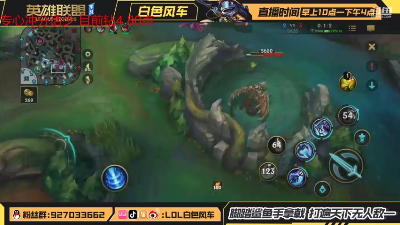 【2021-09-25 11点场】白色风车丶丶丶丶：国服第一小鱼人，B测C测都上过第一的男人