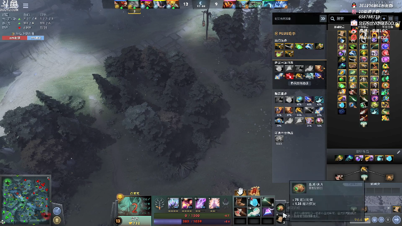 我在斗鱼看李哥Lrc直播DOTA2