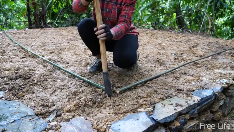 更新1季搭建安居小屋 就是这里吧！(9)深入荒野隐居修仙,建设世外桃源投个币吧