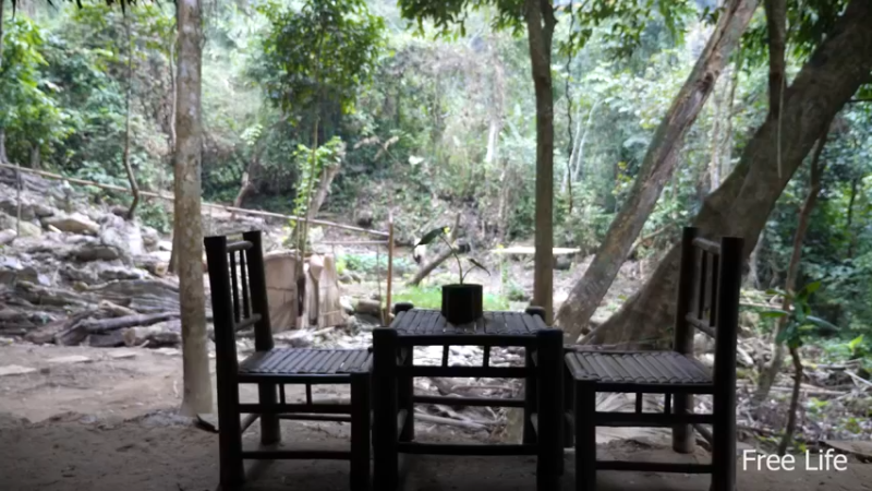更新 我在深山建厨房(14)深入荒野隐居修仙,建设世外桃源投个币吧
