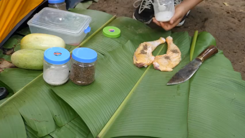 更新1季带进山里的食物(8)深入荒野隐居修仙,建设世外桃源投个币吧