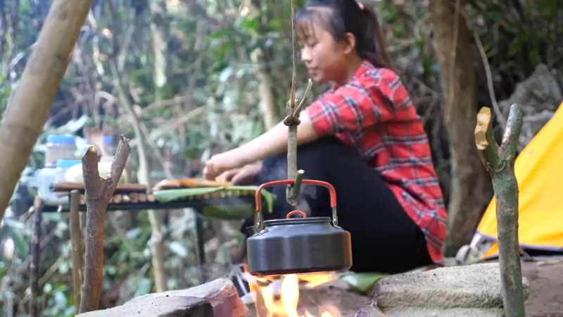 更新1季带进山里的食物(11)深入荒野隐居修仙,建设世外桃源投个币吧