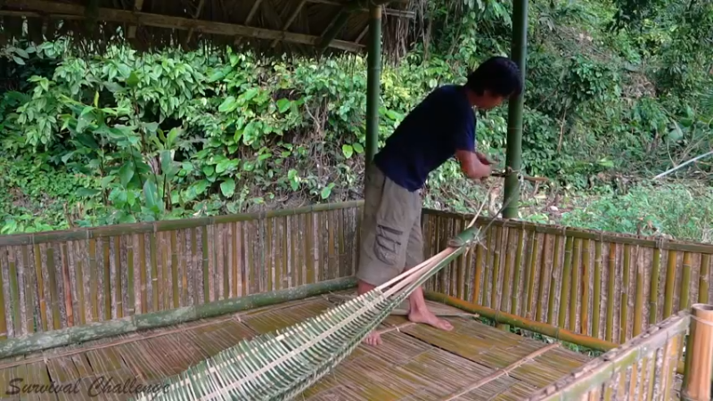 【野生放送】_竹制吊床  热带雨林与我