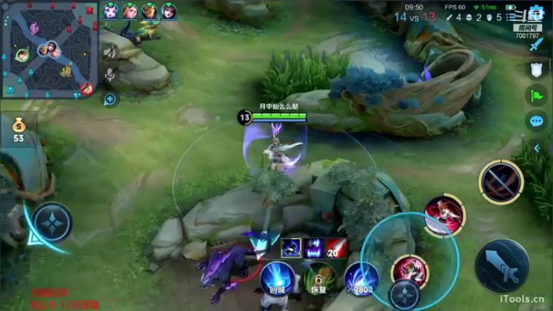 【2021-09-28 09点场】月中仙zs：国服第一李白进来学技术