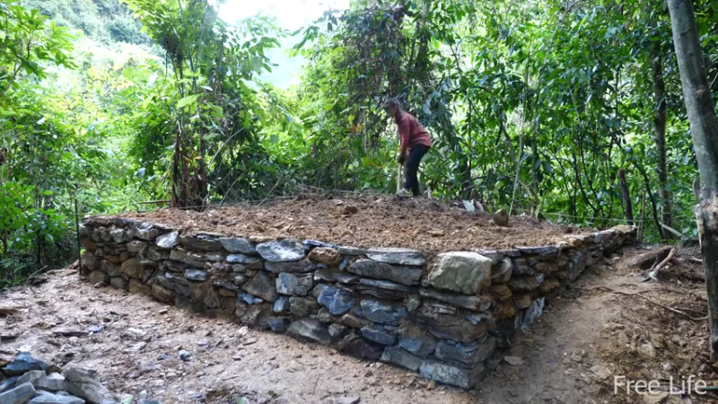 更新1季搭建安居小屋 就是这里吧！(6)深入荒野隐居修仙,建设世外桃源投个币吧