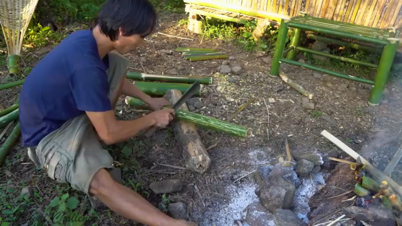 【野生放送】竹制桌椅 热带雨林和我的家