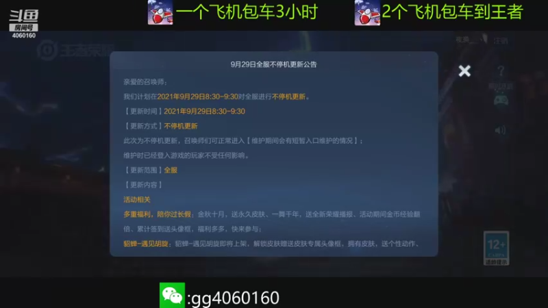【2021-09-28 20点场】金皮皮丶：国服花木兰带粉上大分