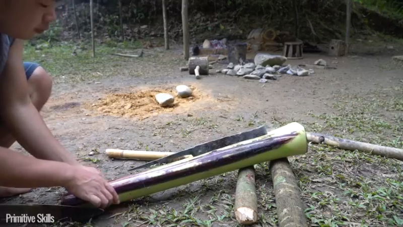 真人我的世界-空手发展-单人炼铁X4(13)节选如果你一无所有，进入山野