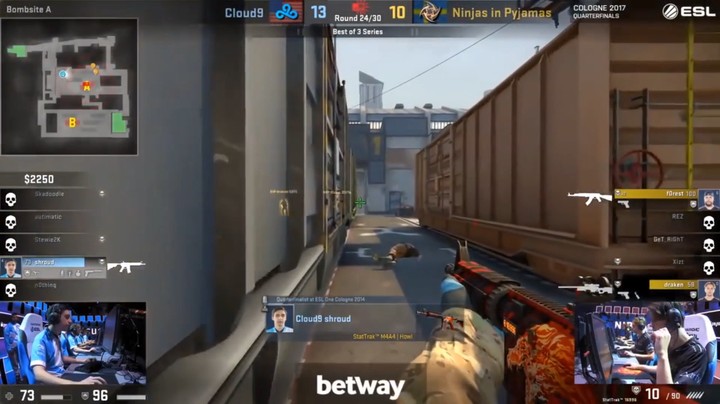 CSGO：大魔王 shroud精彩剪辑 （六），一打五 全是爆头！