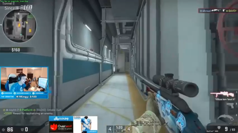 CSGO：大魔王 shroud精彩剪辑 （六），一打五 全是爆头！
