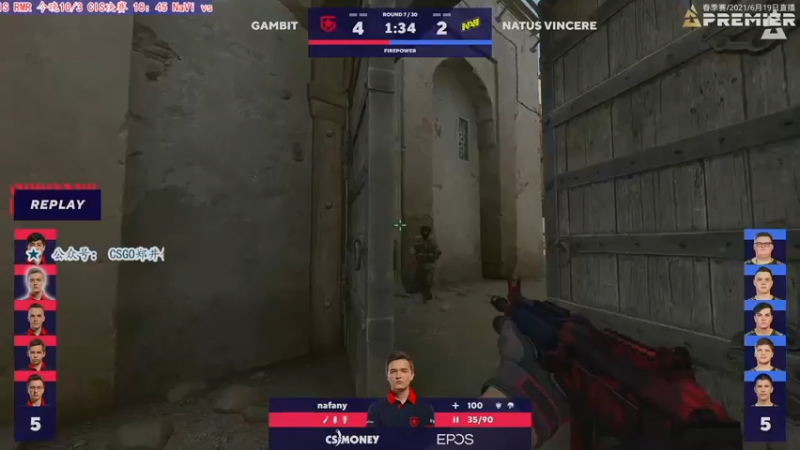 【2021-10-03 18点场】CSGO解说爱华：【爱华】录像轮播 晚6NaVi决赛
