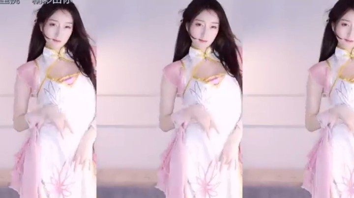 喵喵子呐：小姐姐 扮装古代旗袍美女，可爱的舞姿，真是太好看了 ！