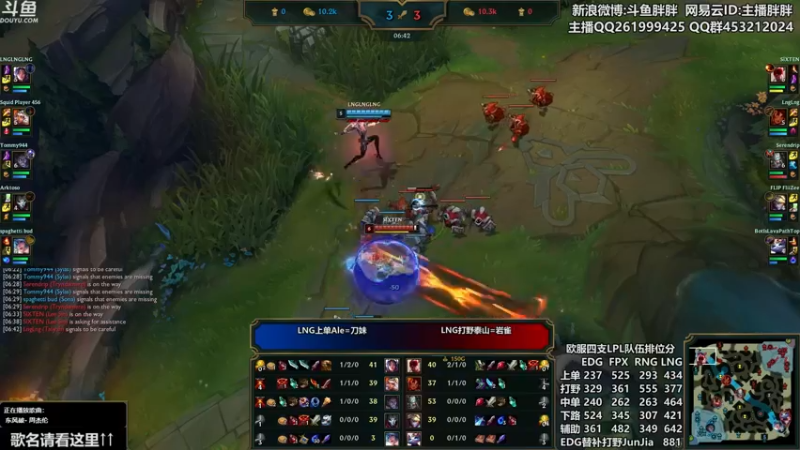 【2021-10-05 00点场】胖胖灬：胖胖OB：欧服RNG FPX撞车DK