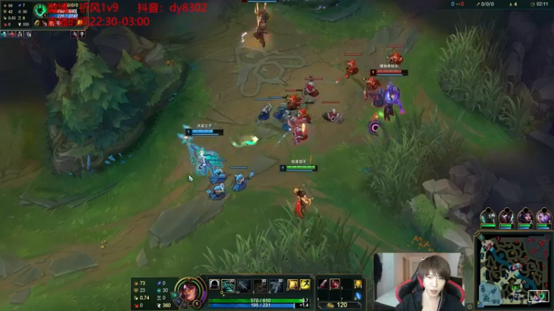 【2021-10-05 03点场】祈风1v9：国服第一VN！一个打八百多个！