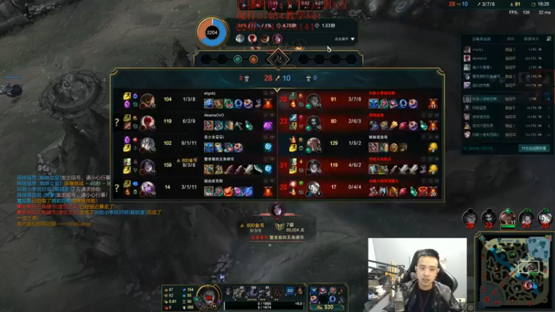 【2021-10-07 18点场】LOL丶摇摆：今日祖安钻2小鱼人教学局.