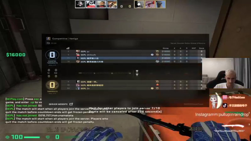 【2021-10-09 19点场】毛子Reckless：wan you xi