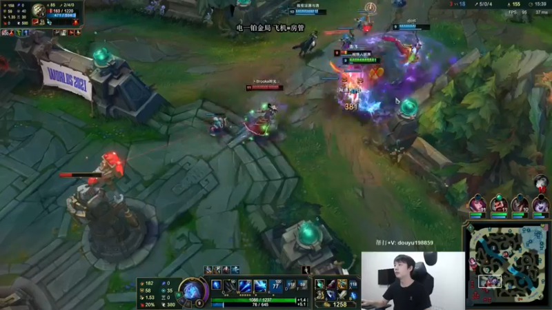 【2021-10-05 11点场】主播阿迎：寒冰king：下路对线细节教学