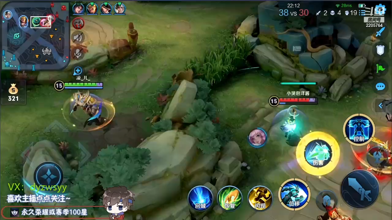 我在斗鱼看声优赵猥琐直播王者荣耀