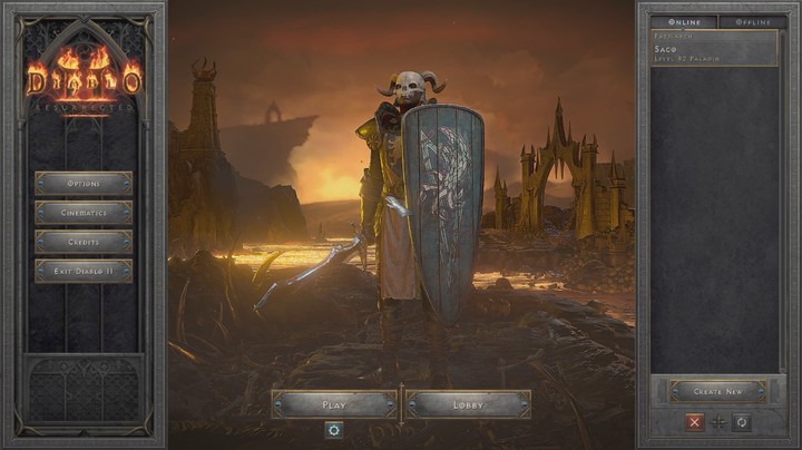Diablo 2 Resurrected Hell Diablo Run Tesladin (Paladin)