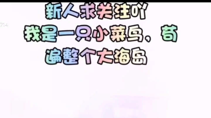 新主播求关注吖