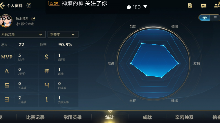 手游90胜率，玩得一般般