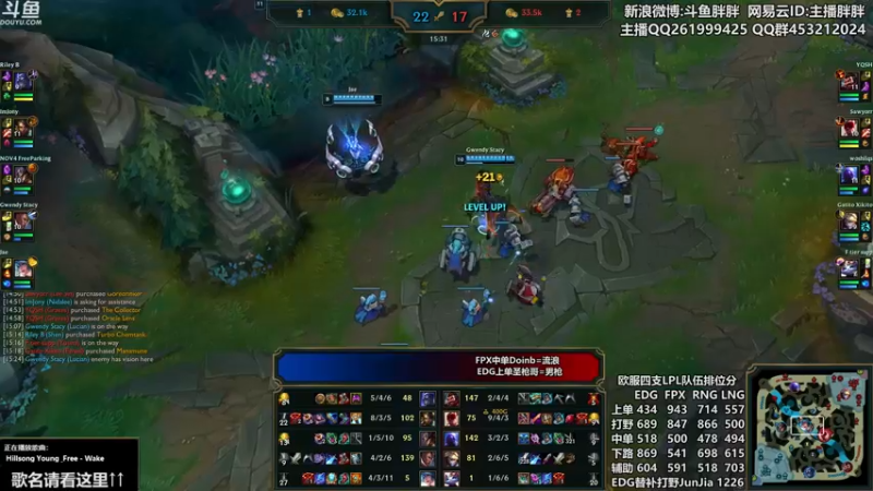 【2021-10-10 00点场】胖胖灬：胖胖OB：欧服RNG FPX撞车DK