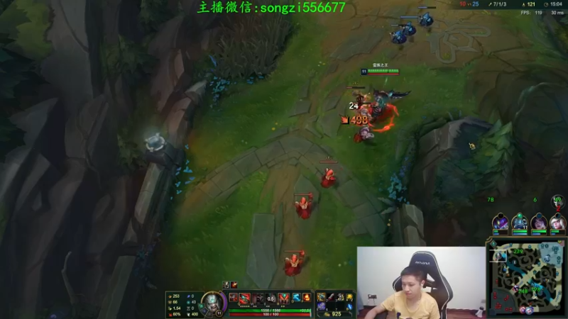 【2021-10-10 01点场】douyu丶松子：蛮王:版本T0 选到=包赢