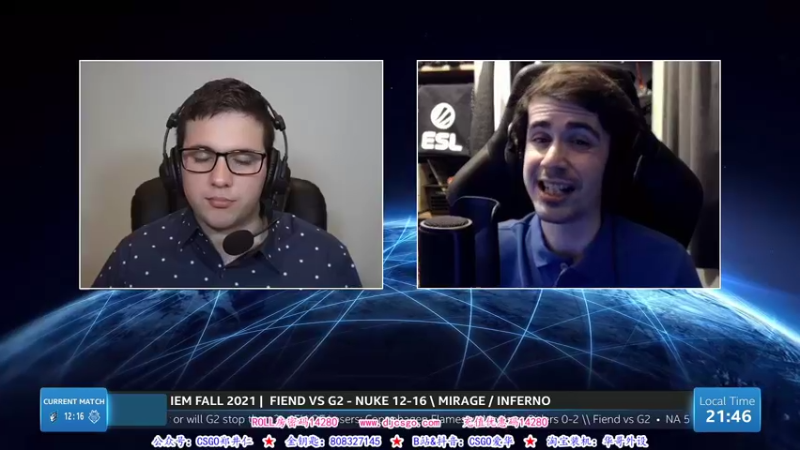 【2021-10-10 03点场】CSGO解说爱华：【爱华】IEM中国区欧洲区联播