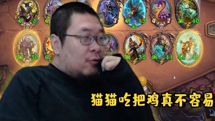【炉石王师傅】猫猫吃鸡的艰辛道路 不容易啊