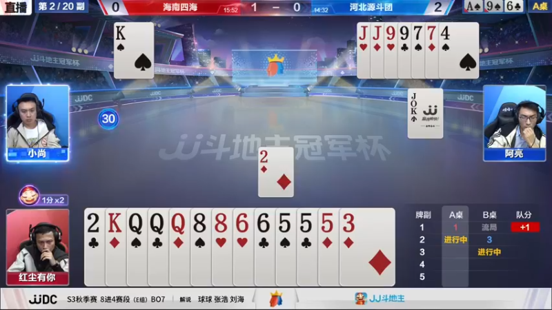 【2021-10-12 19点场】JJ斗地主官方：斗地主冠军杯，8强争夺秋季冠军