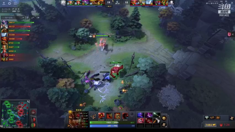 【2021-10-15 00点场】小红豆阿：看看ti 中国队加油！