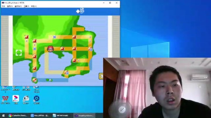 神坡农旅口袋妖怪叶绿版实况解说GBA掌机游戏二周目通关