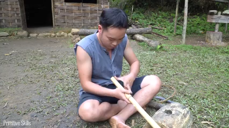 开局1石斧T61天5如何在野外打出一把菜刀！玄铁的那种！《如果你一无所有 进入单人我的世界，自由荒野 离网乐园 全手工制作耕种 》《如果你一无所有 进入单人我的