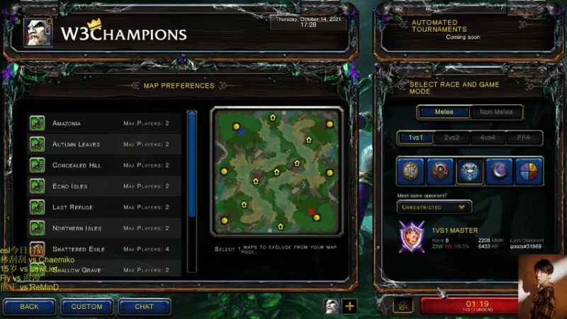 【2021-10-14 17点场】iameer0：【直播】先欧服，晚点看看ESL