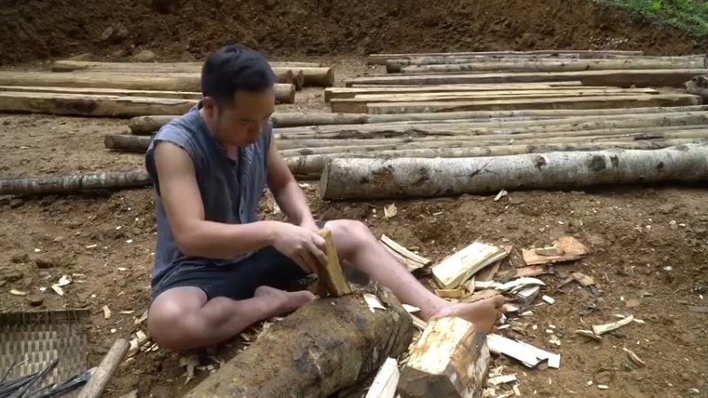 开局1石斧T69制作木匠工具木刨9《如果你一无所有 进入单人我的世界，自由荒野 离网乐园 全手工制作耕种 快乐野外生活》
