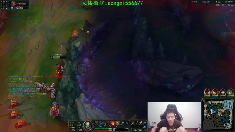 【2021-10-17 03点场】douyu丶松子：蛮王:版本T0 选到=包赢