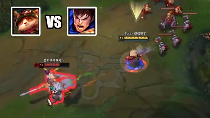 【恶霸提莫】这个盖伦有当年把霸哥打成870那味了，皮肤还都用的一模一样