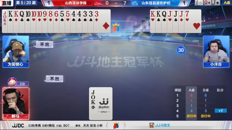 【2021-10-19 19点场】JJ斗地主官方：斗地主冠军杯，8强争夺秋季冠军