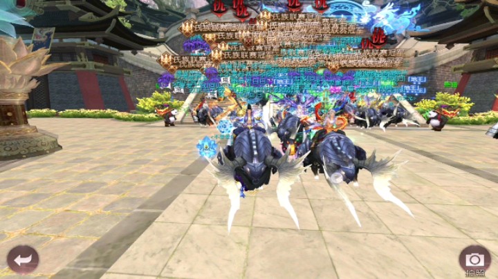 轩辕传奇手游-神魔丶白白在悠闲的时光，怀念一下天外的激情！奔牛大阵，横扫一方！