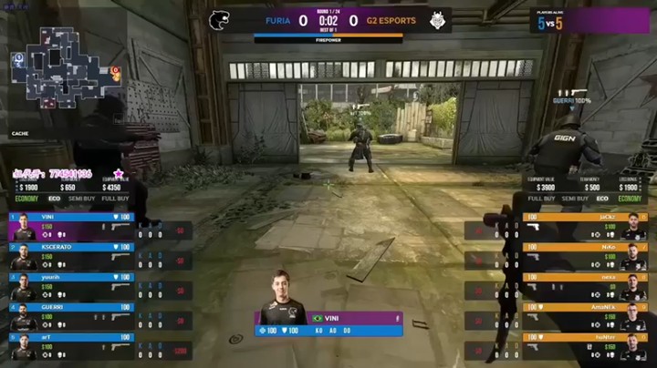 【CSGO解说爱华】：FURIA VS G2 ESPORTS