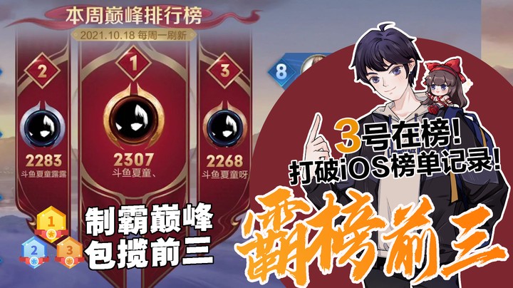 【夏童】霸榜巅峰前三！打破ios榜单记录！