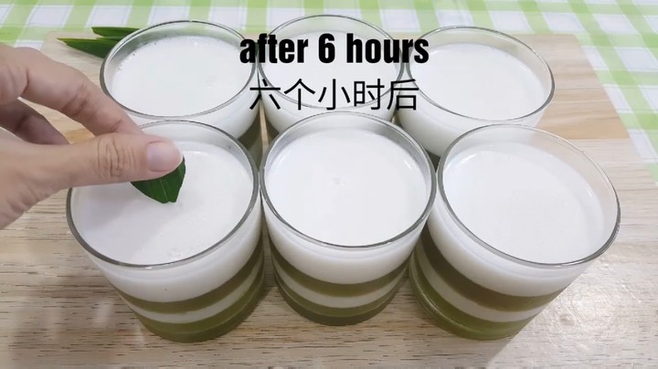 椰子班兰燕菜果冻  你要不要试一下