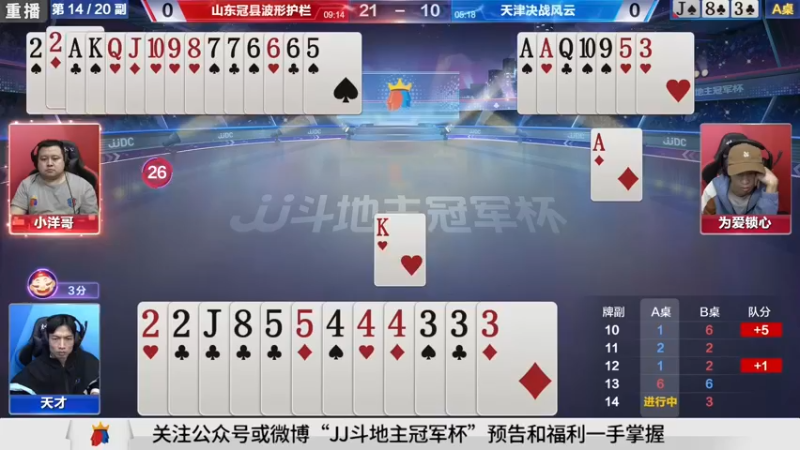 【2021-10-22 03点场】JJ斗地主官方：斗地主冠军杯，8强争夺秋季冠军